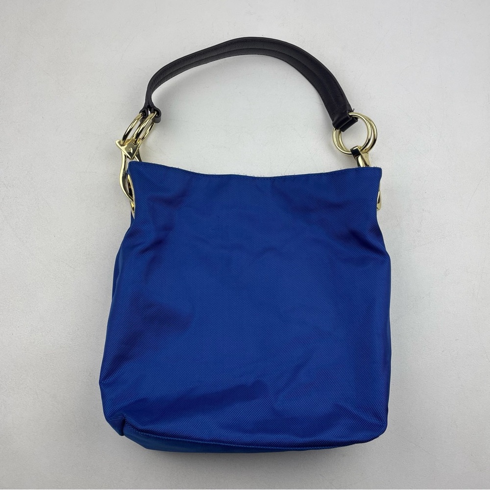 JPK PARIS 75 Bucket Shoulder BAG PURSE 12”H Bright Navy Blue with Gold H…